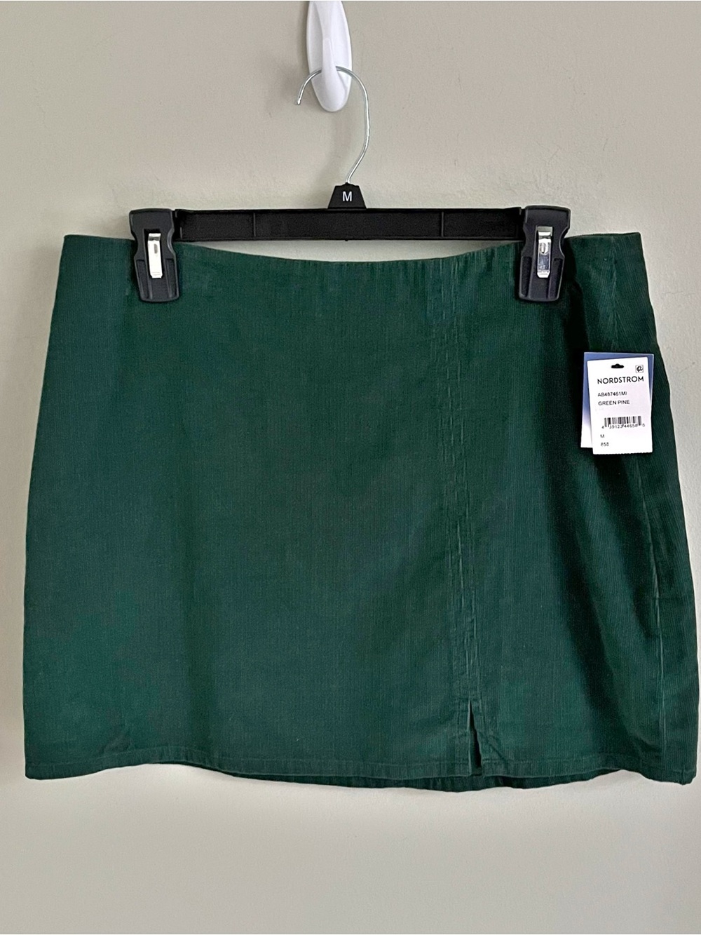 Abound pine green cord mini skirt